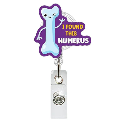 Badge Reel Lightweight Retractable Badge Clip Id Card Holder Compact Nurse Id Holder For Hospitals Doctors Exhibitions Purple Bone