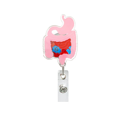 Badge Reel Lightweight Retractable Badge Clip Id Card Holder Compact Nurse Id Holder For Hospitals Doctors Exhibitions Gastrointestinal
