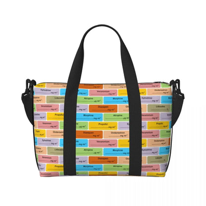 Custom Proud To Be A Nurse Grocery Shopping Tote Bag Women Big Capacity Health Care Nursing Gym Beach Travel Bags 11