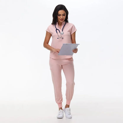 Hospital Scrubs Work Uniforms Short-sleeved Health Services Suits - Healthcare Vibes