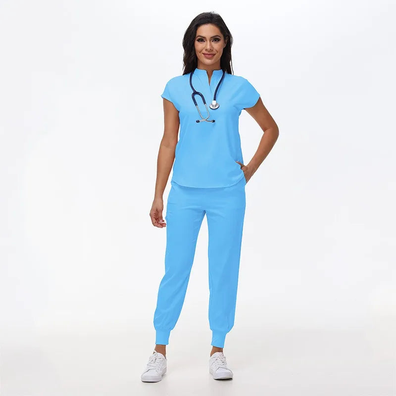 Hospital Scrubs Work Uniforms Short-sleeved Health Services Suits - Healthcare Vibes