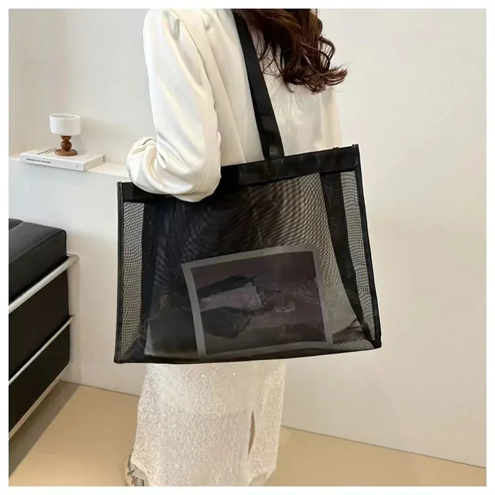 Tote Bags Women Wallets Travel Storage Bags Large Capacity Handbag Transparent Organizer Grid Package Nurse Printing Series - Healthcare Vibes