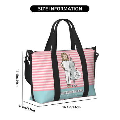 Custom Proud To Be A Nurse Grocery Shopping Tote Bag Women Big Capacity Health Care Nursing Gym Beach Travel Bags