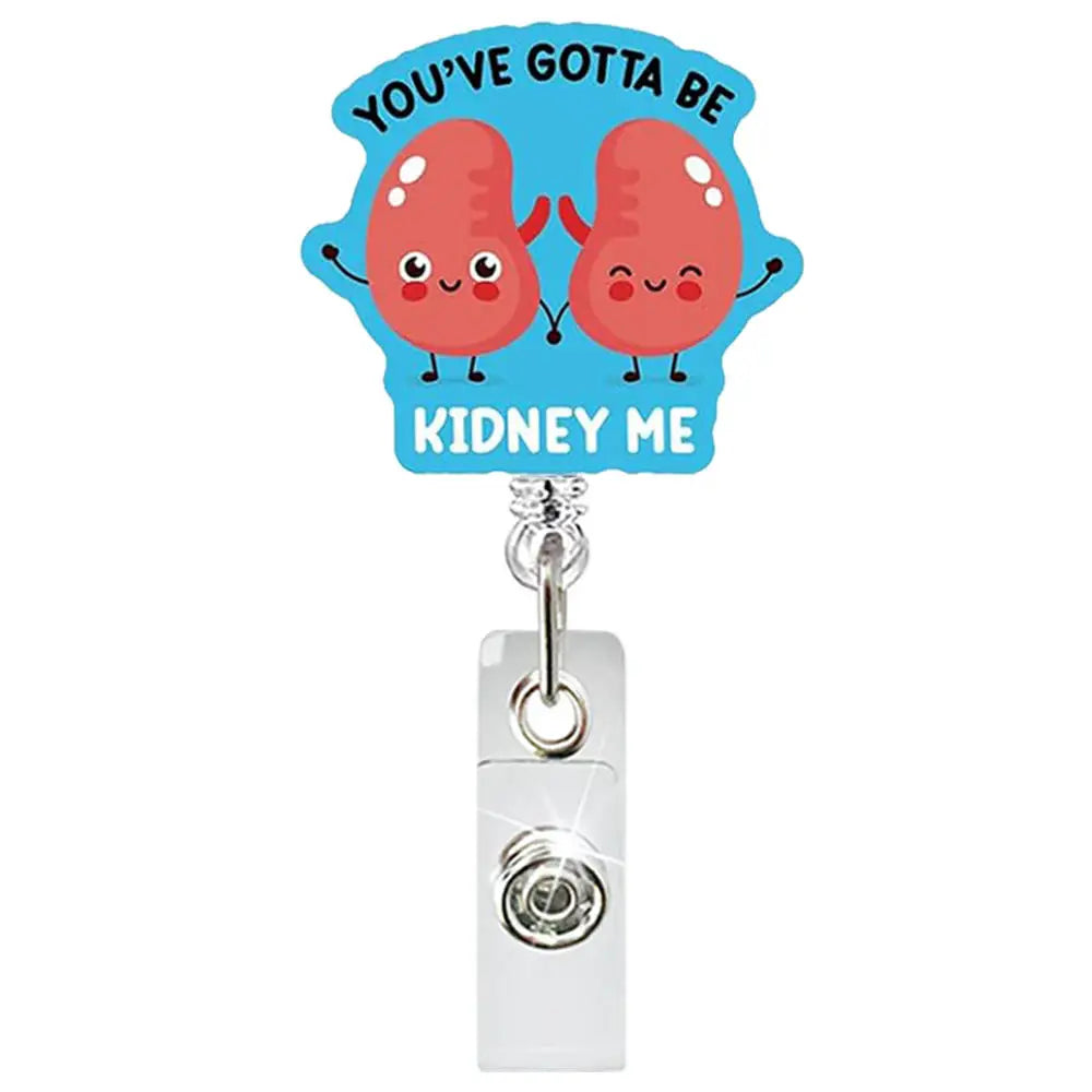 Badge Reel Lightweight Retractable Badge Clip Id Card Holder Compact Nurse Id Holder For Hospitals Doctors Exhibitions Kidney