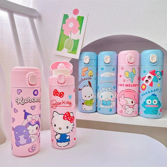 Sanrio Hello Kitty and Friends Cartoon Insulated Stainless Steel Bouncing Cup