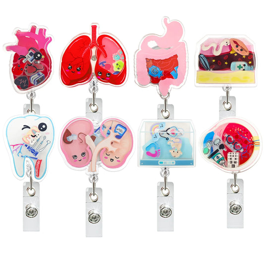 Badge Reel Lightweight Retractable Badge Clip Id Card Holder Compact Nurse Id Holder For Hospitals Doctors Exhibitions