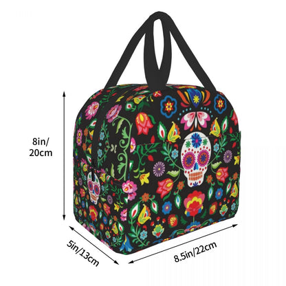 Portable Nurse Bag Insulated Lunch Bags Women Cute Nurse Print Food Case Tote Cooler Bento Bag for Kids Lunch Pouch - Healthcare Vibes