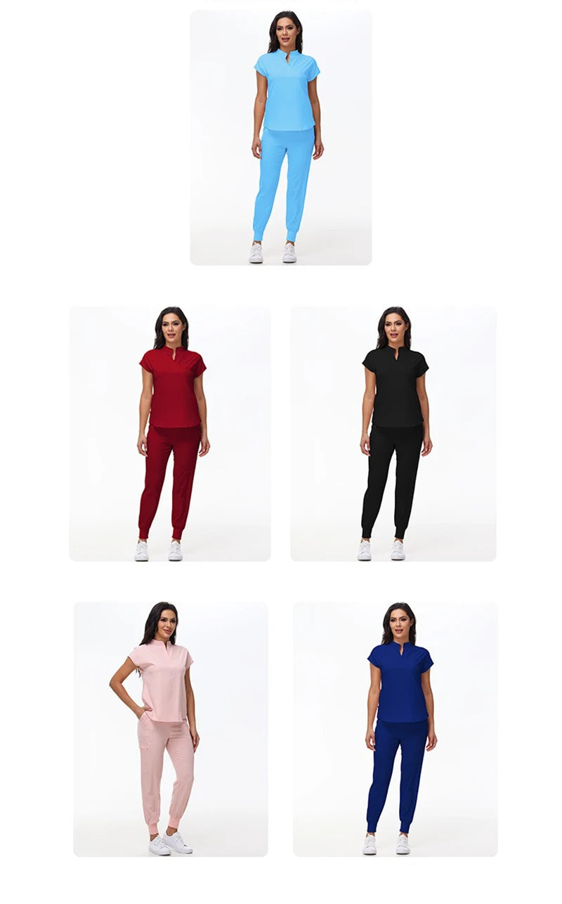 Hospital Scrubs Work Uniforms Short-sleeved Health Services Suits - Healthcare Vibes