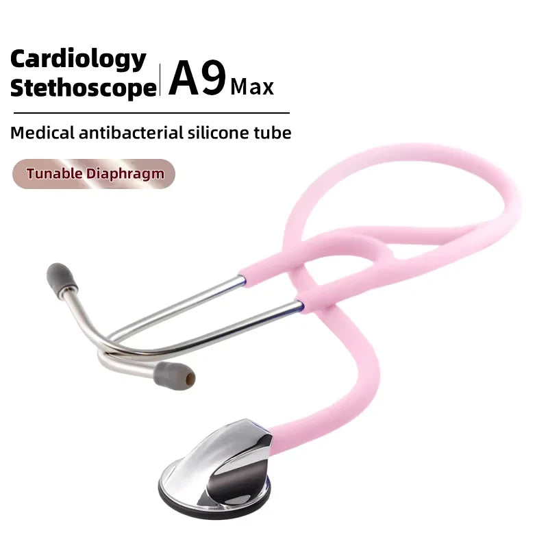 Carent Medical Professional Cardiology Stethoscope Diagnostic Stethoscope Master Cardiology Stethoscope For Nurse Health Care Pink