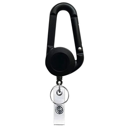 1pcs Extendable Metal Key Chain Ring Belt Clip Pull Keyring Retracting ID Card Lanyards Id Badge Holder Badge Clip 8 no clip