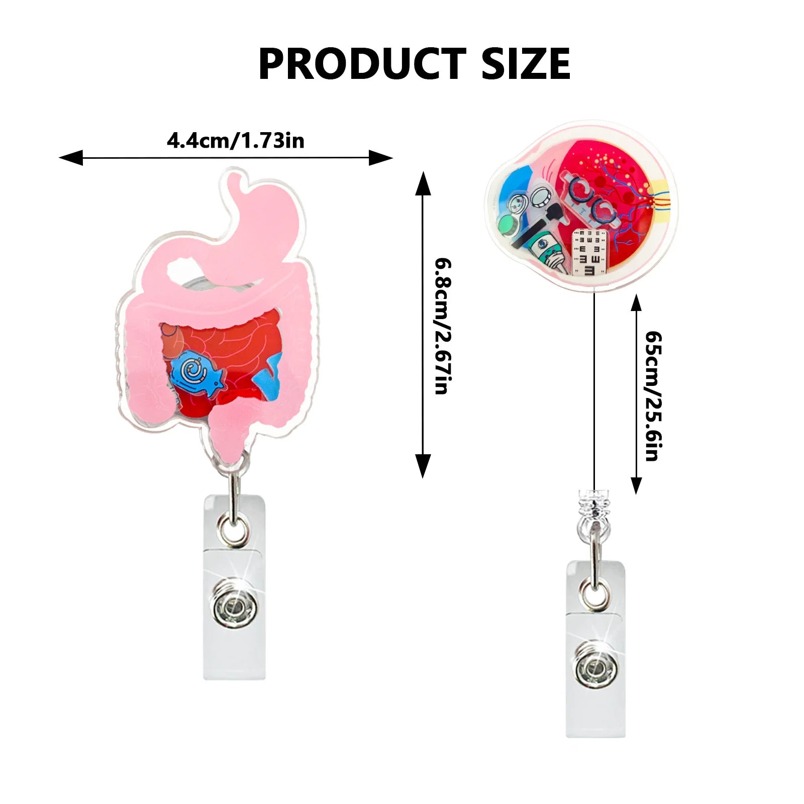 Badge Reel Lightweight Retractable Badge Clip Id Card Holder Compact Nurse Id Holder For Hospitals Doctors Exhibitions