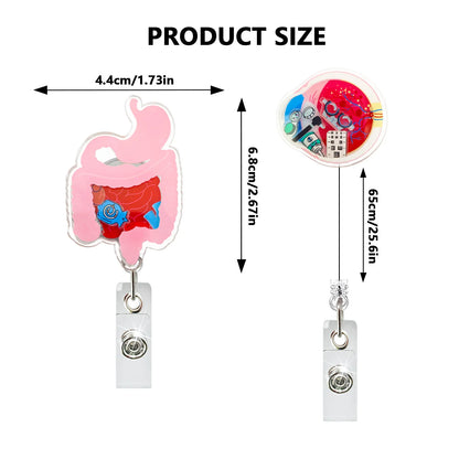 Badge Reel Lightweight Retractable Badge Clip Id Card Holder Compact Nurse Id Holder For Hospitals Doctors Exhibitions
