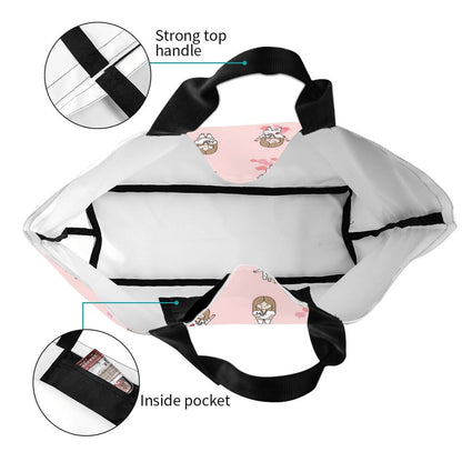 Custom Reusable Funny Nurse Shopping Bag Women Shoulder Canvas Tote Bag Portable Nursing Grocery Shopper Bags