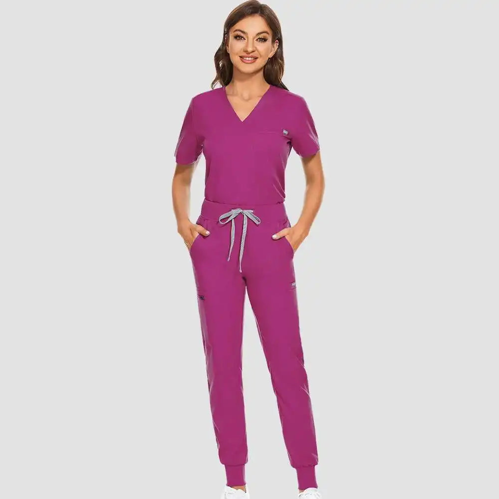 Chic 3-Piece Jogger Scrub Set That Keeps You Comfy and Moving Like a Pro