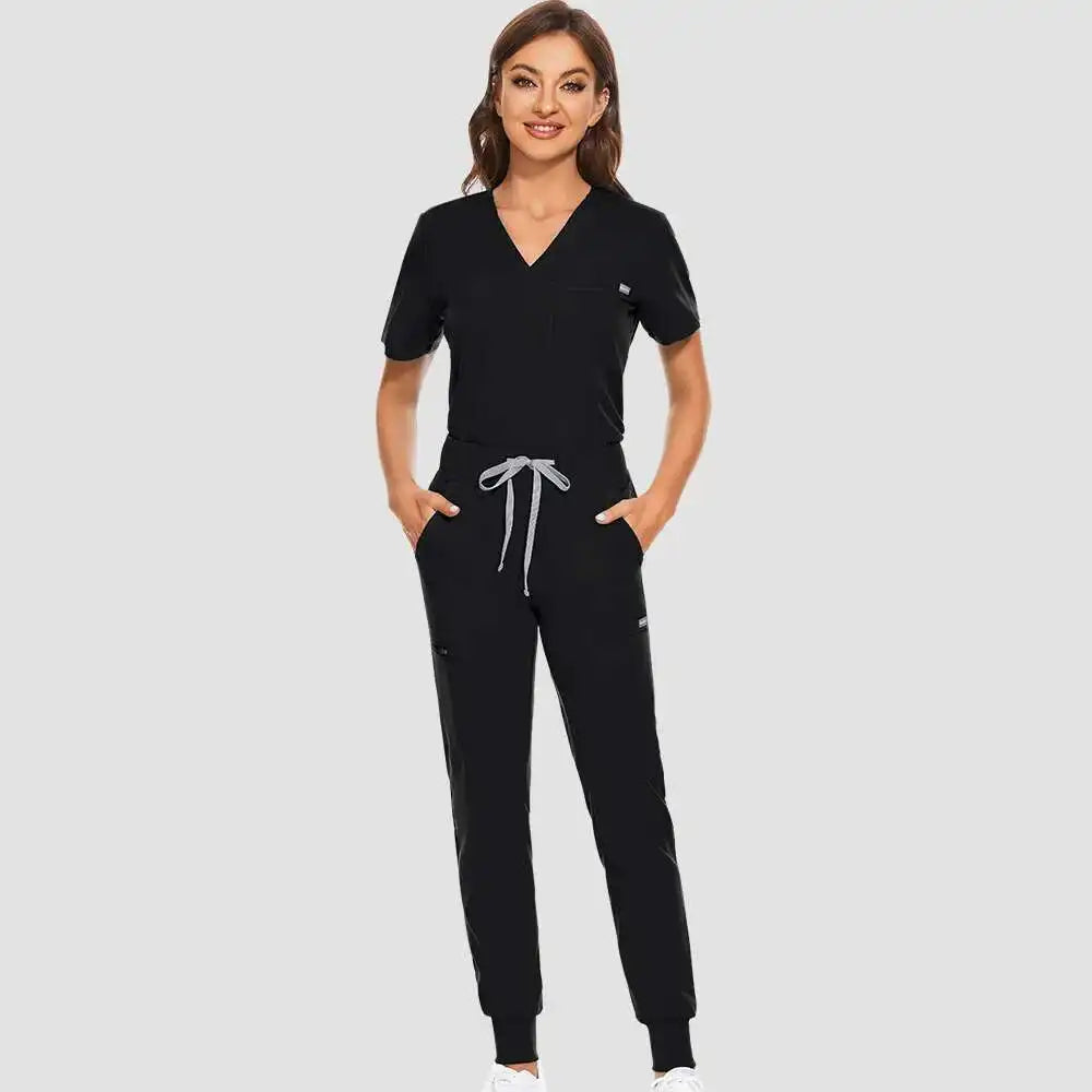 Chic 3-Piece Jogger Scrub Set That Keeps You Comfy and Moving Like a Pro