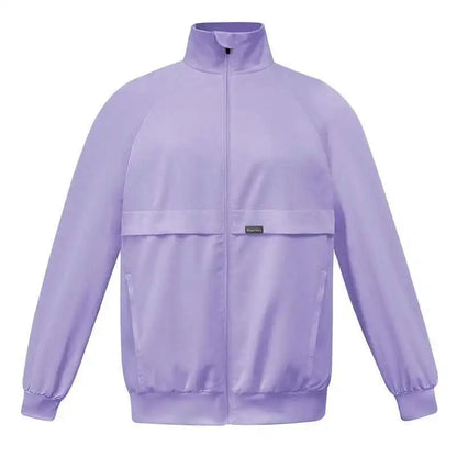 Chic 3-Piece Jogger Scrub Set That Keeps You Comfy and Moving Like a Pro New -purple coat CHINA