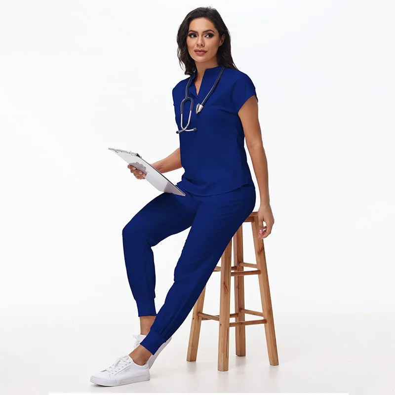 Hospital Scrubs Work Uniforms Short-sleeved Health Services Suits - Healthcare Vibes