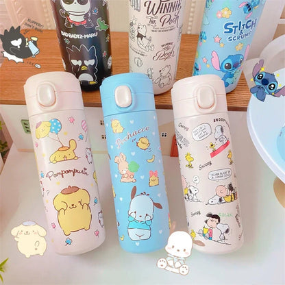 Sanrio Hello Kitty and Friends Cartoon Insulated Stainless Steel Bouncing Cup