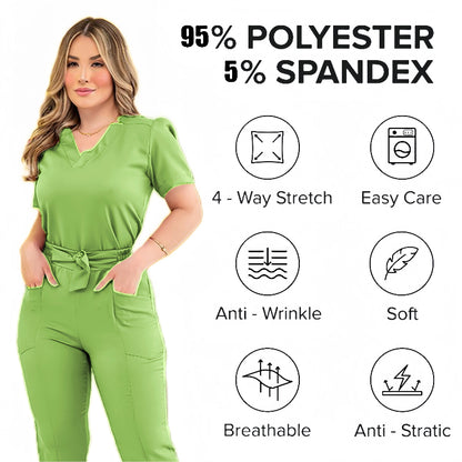 Scrub Uniform for Women – Stretchy Doctor & Nurse Scrubs Sets - Healthcare Vibes - Healthcare Vibes
