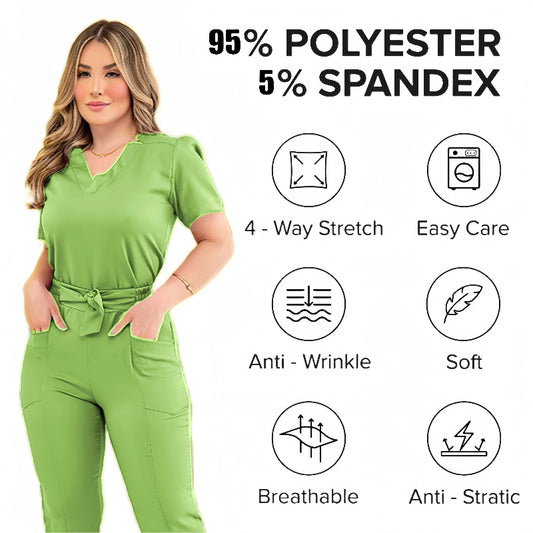 Scrub Uniform for Women – Stretchy Doctor & Nurse Scrubs Sets - Healthcare Vibes - Healthcare Vibes