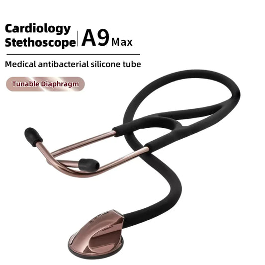 Carent Medical Professional Cardiology Stethoscope Diagnostic Stethoscope Master Cardiology Stethoscope For Nurse Health Care Rose Gold