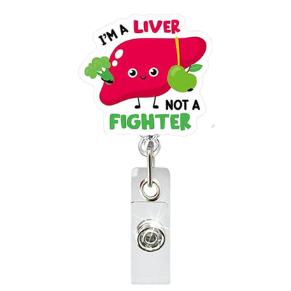Badge Reel Lightweight Retractable Badge Clip Id Card Holder Compact Nurse Id Holder For Hospitals Doctors Exhibitions Lung2