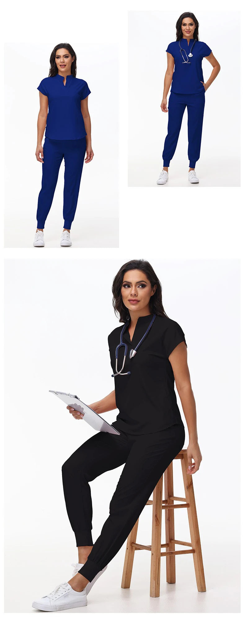 Hospital Scrubs Work Uniforms Short-sleeved Health Services Suits - Healthcare Vibes