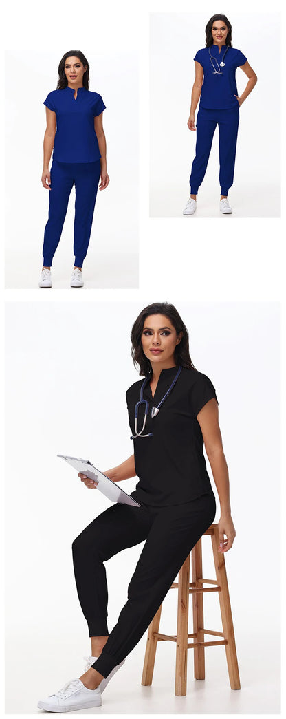 Hospital Scrubs Work Uniforms Short-sleeved Health Services Suits - Healthcare Vibes