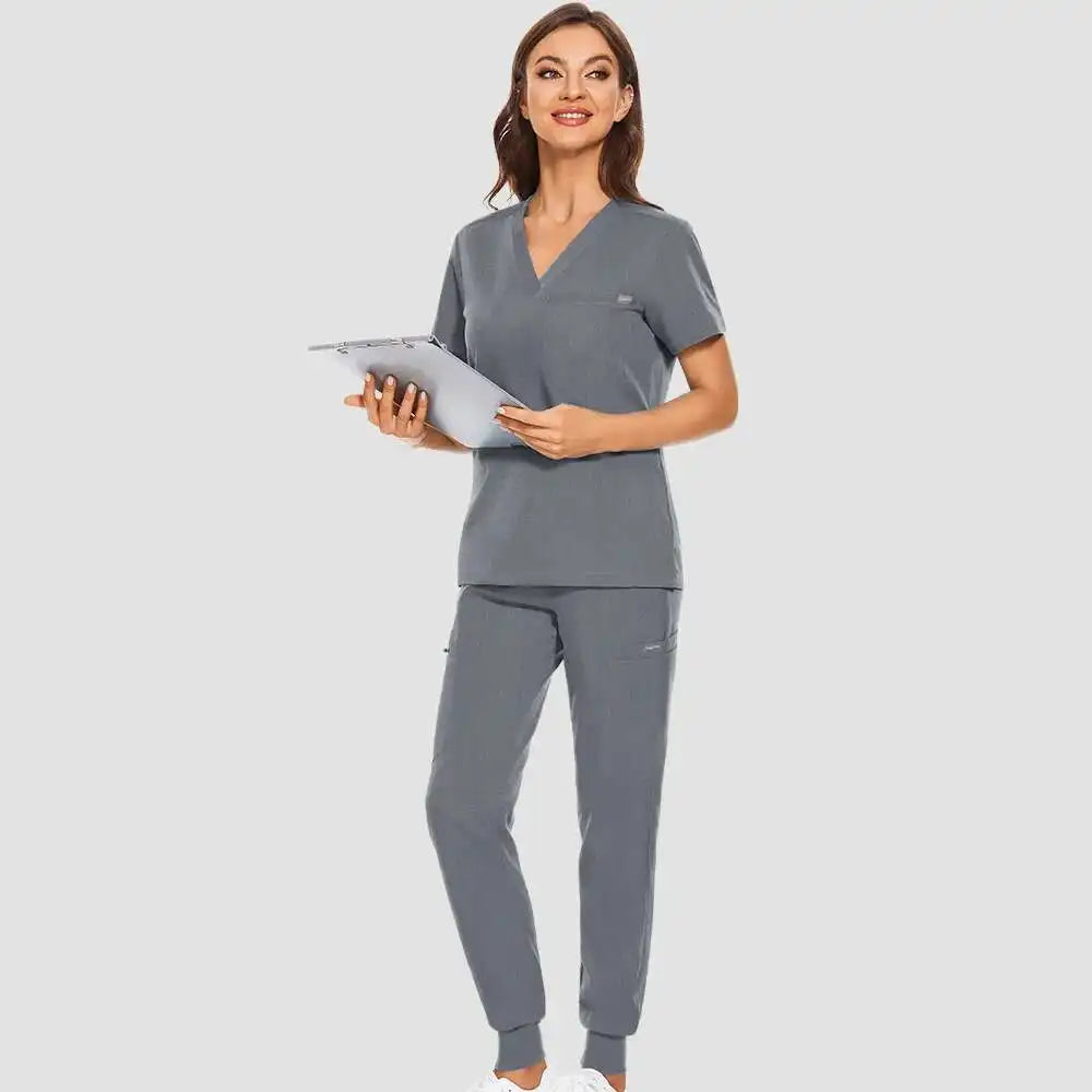 Chic 3-Piece Jogger Scrub Set That Keeps You Comfy and Moving Like a Pro