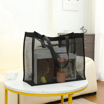 Tote Bags Women Wallets Travel Storage Bags Large Capacity Handbag Transparent Organizer Grid Package Nurse Printing Series - Healthcare Vibes