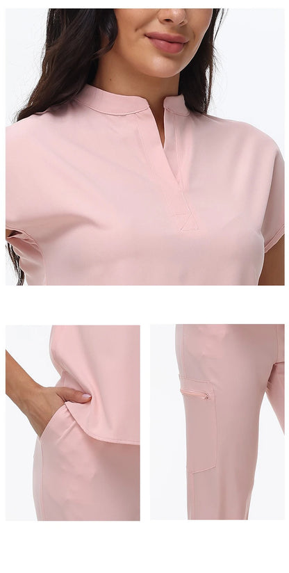 Hospital Scrubs Work Uniforms Short-sleeved Health Services Suits - Healthcare Vibes