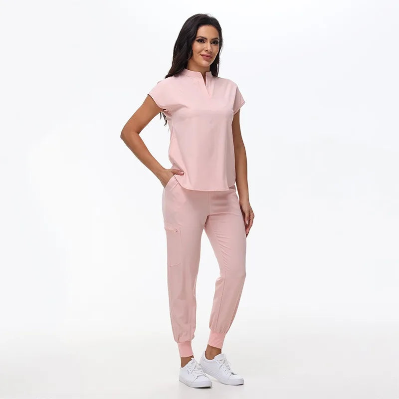 Hospital Scrubs Work Uniforms Short-sleeved Health Services Suits - Healthcare Vibes