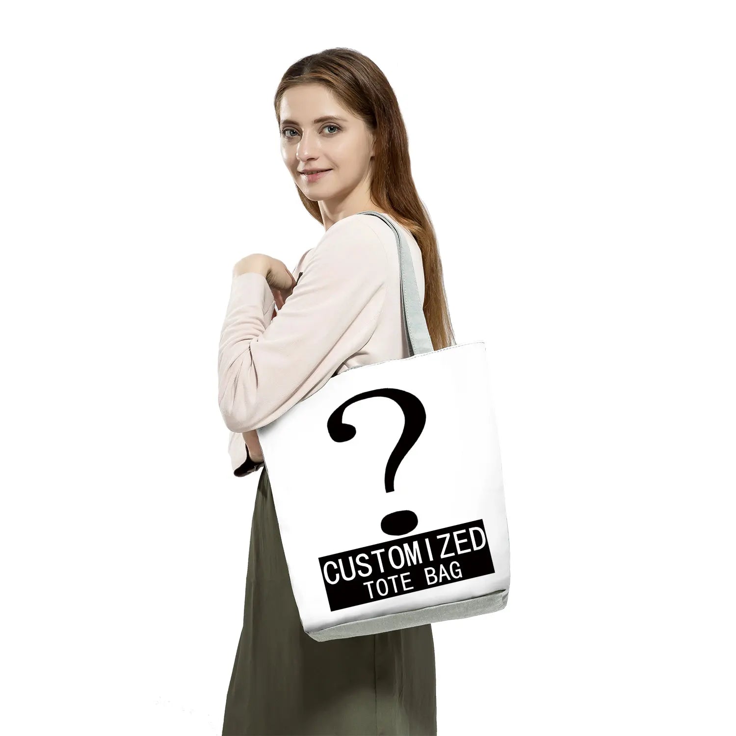 Fashion Tote Customized Cartoon Dentist Nurse Shoulder Bag Eco Reusable Shopping Bag Ladies Handbags for Women Casual Portable - Healthcare Vibes