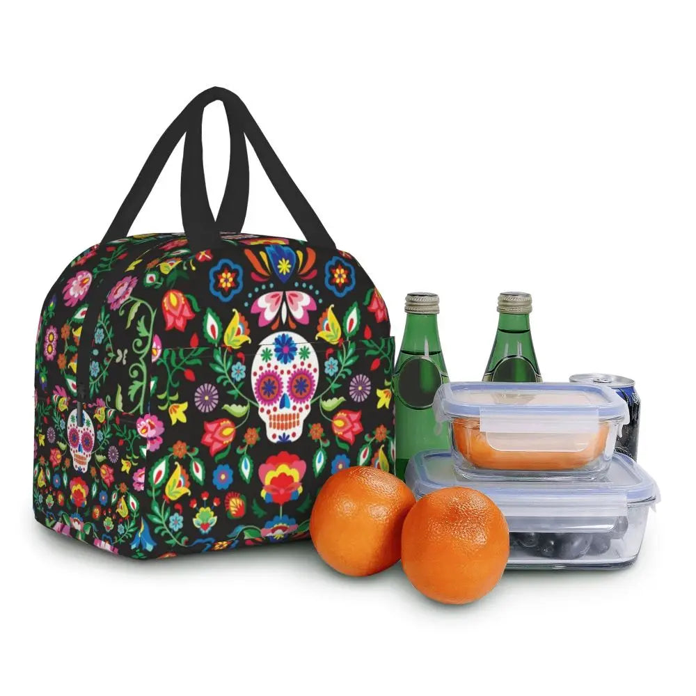 Portable Nurse Bag Insulated Lunch Bags Women Cute Nurse Print Food Case Tote Cooler Bento Bag for Kids Lunch Pouch - Healthcare Vibes
