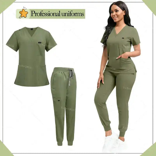 Unisex Multicolor Hospital Medical Scrub Uniform Sets - Healthcare Vibes