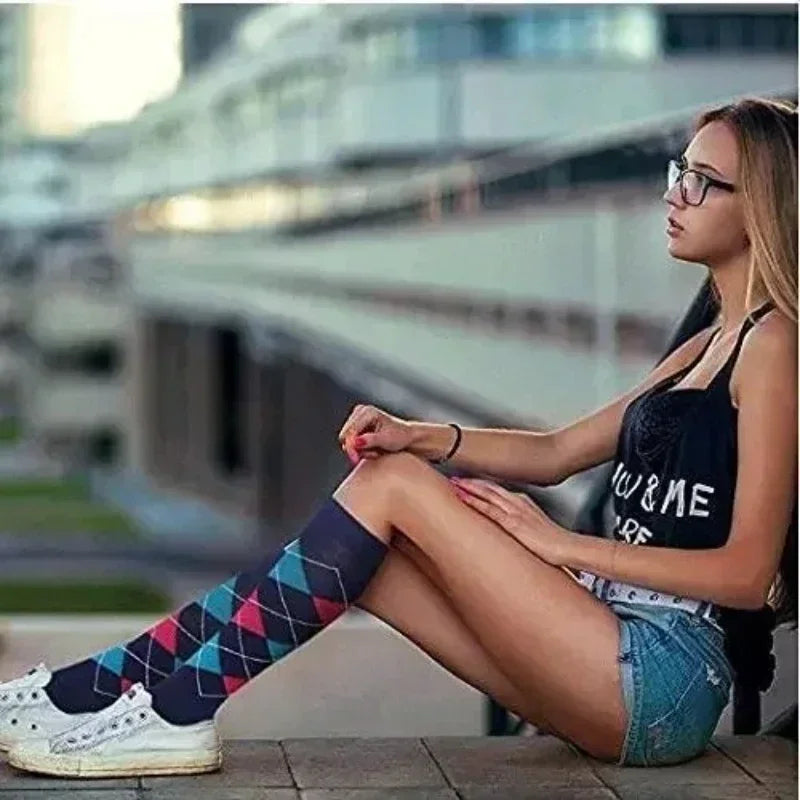 Unisex Compression Socks for Walking, Running, long shifts : 6 Pairs