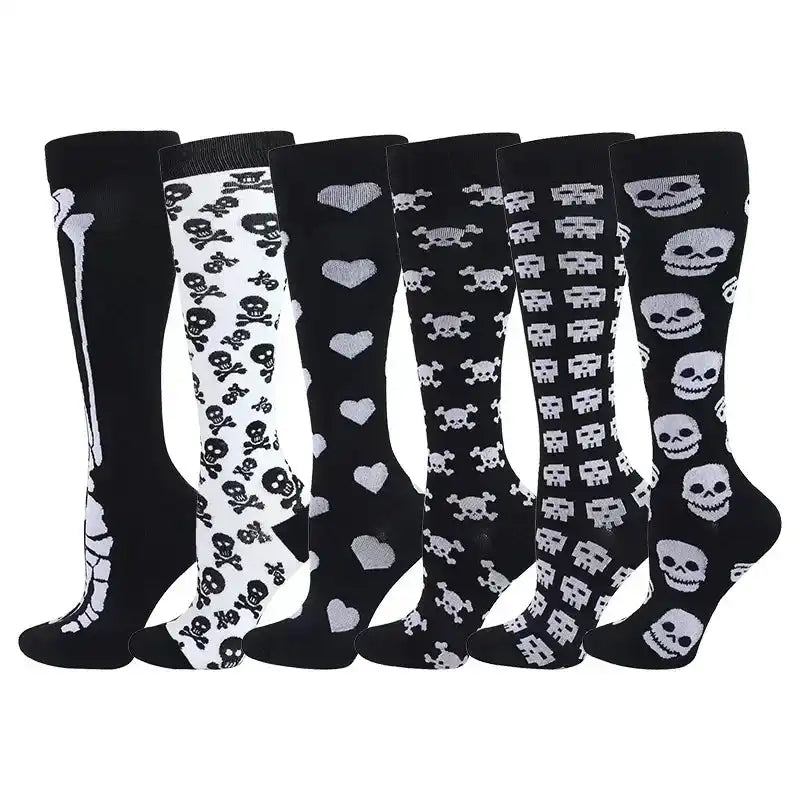Unisex Compression Socks for Promoting Blood Circulation, Reducing Leg Pain, and Supporting oxygenation while on feet for long periods of time