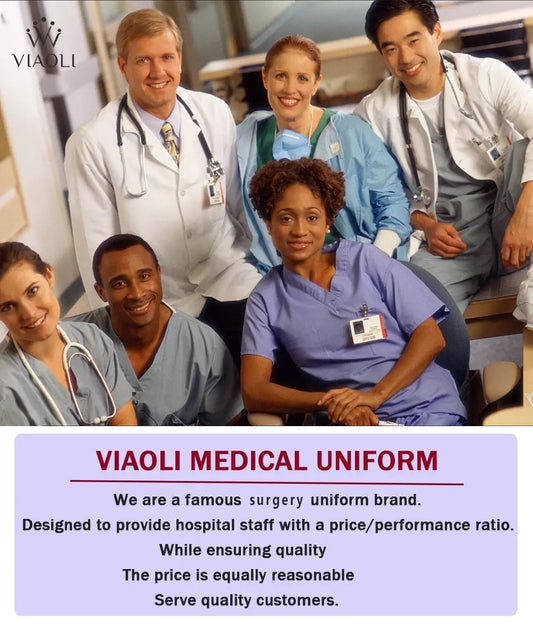 Solid Scrubs for Nurses, Doctors, and Techs. Top and Bottom Medical Scrubs Sets - Healthcare Vibes