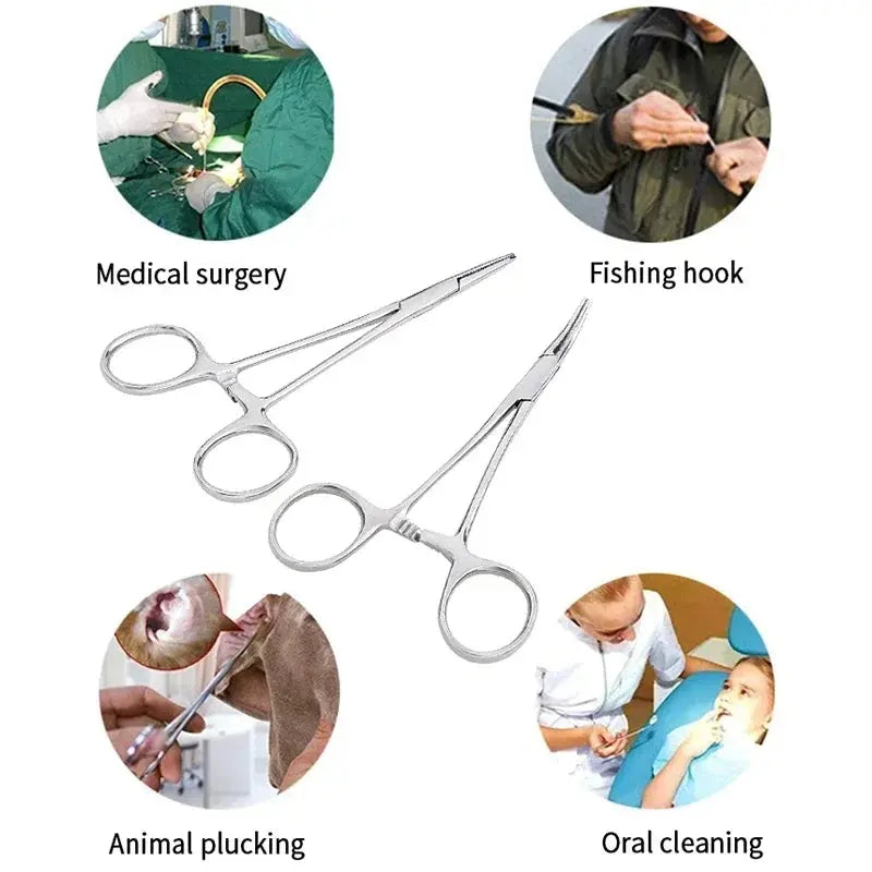 Make Gripping Small Items a Cinch With a Pair of Stainless Steel Forceps, Hemostat, Locking Clamps, Straight or Curved - Healthcare Vibes