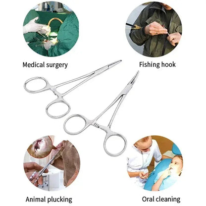 Make Gripping Small Items a Cinch With a Pair of Stainless Steel Forceps, Hemostat, Locking Clamps, Straight or Curved - Healthcare Vibes