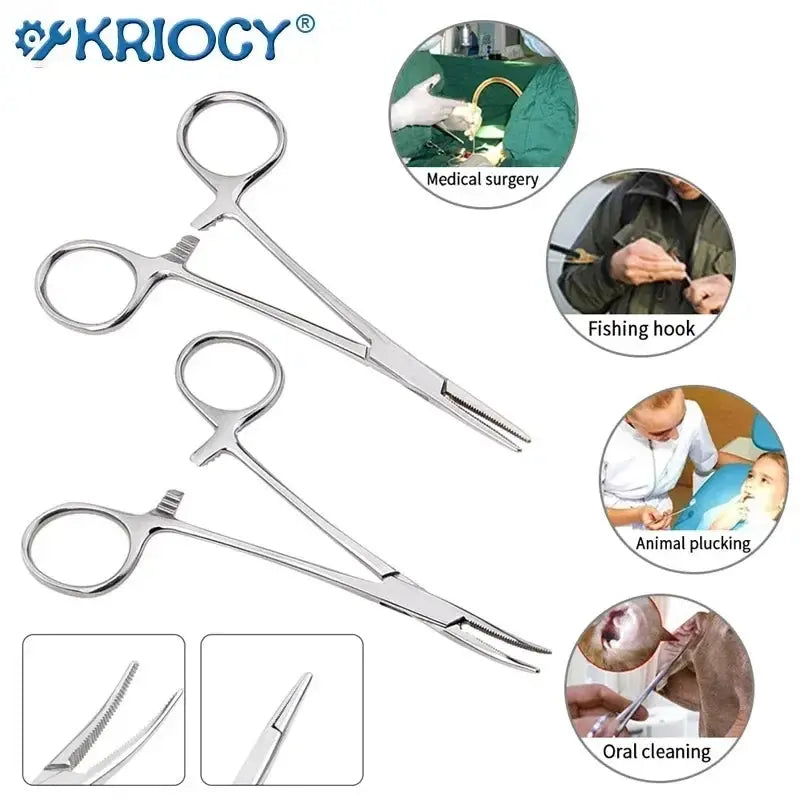 Make Gripping Small Items a Cinch With a Pair of Stainless Steel Forceps, Hemostat, Locking Clamps, Straight or Curved - Healthcare Vibes