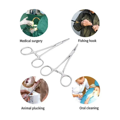 Make Gripping Small Items a Cinch With a Pair of Stainless Steel Forceps, Hemostat, Locking Clamps, Straight or Curved - Healthcare Vibes