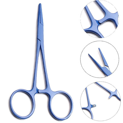 Straight Trauma Hemostatic Forceps, Stainless Steel Clamps, Colorful Hemostats - Healthcare Vibes