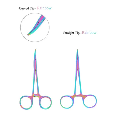 Straight Trauma Hemostatic Forceps, Stainless Steel Clamps, Colorful Hemostats - Healthcare Vibes