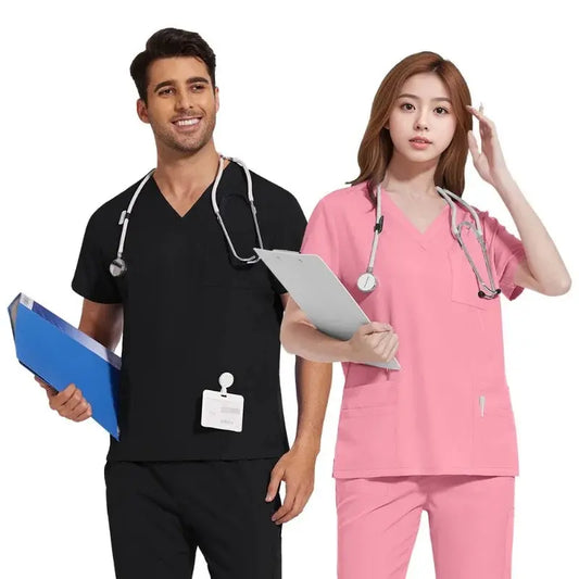 Surgical Uniform, Unisex Scrubs, Jogger Scrubs Set, Multiple Colors - Healthcare Vibes