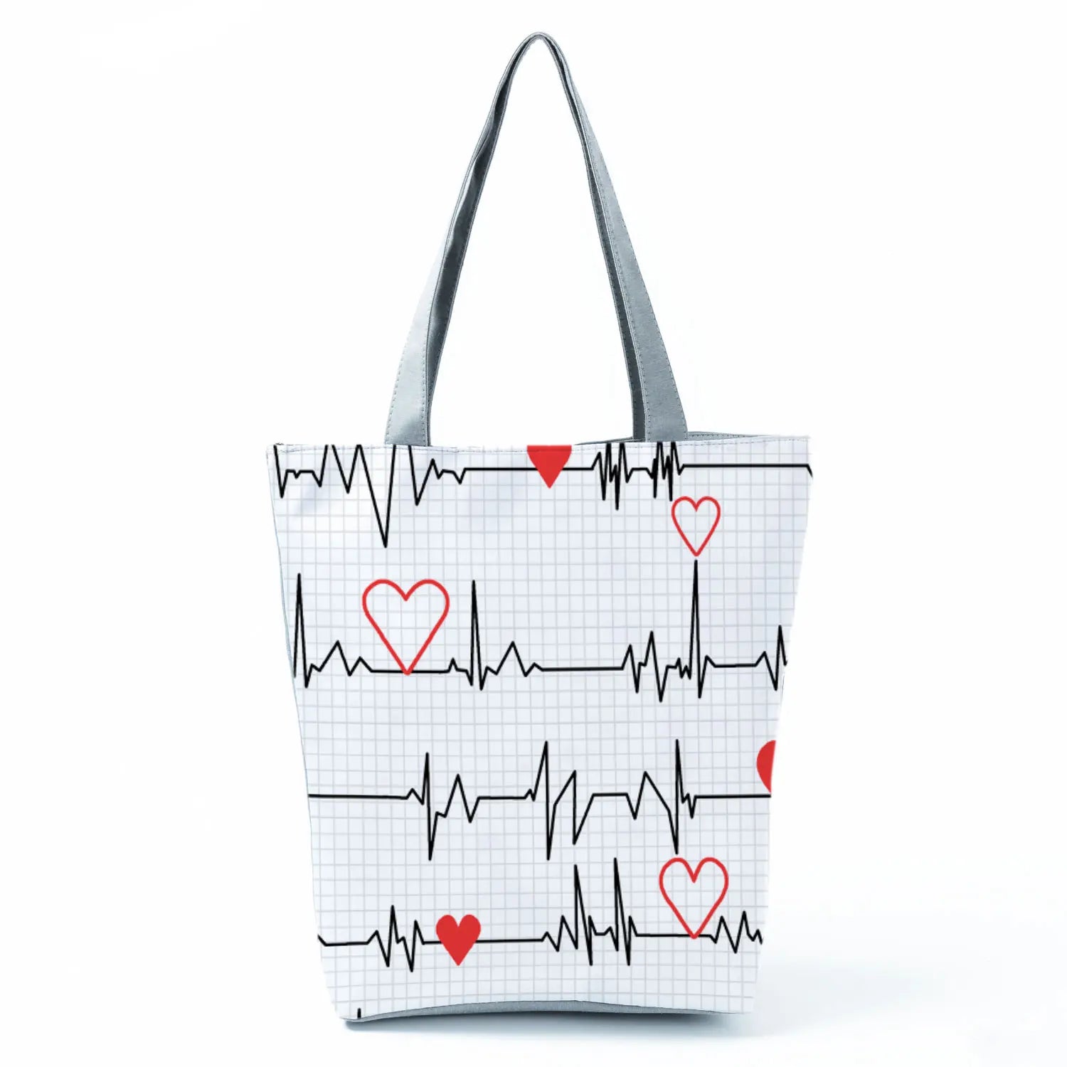 Fashion Tote Customized Cartoon Dentist Nurse Shoulder Bag Eco Reusable Shopping Bag Ladies Handbags for Women Casual Portable - Healthcare Vibes