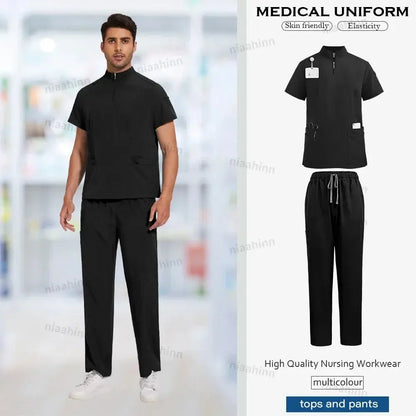 Unisex Medical Scrubs, Short Sleeved, Top and Pants Sets, Soft Uniforms - Healthcare Vibes