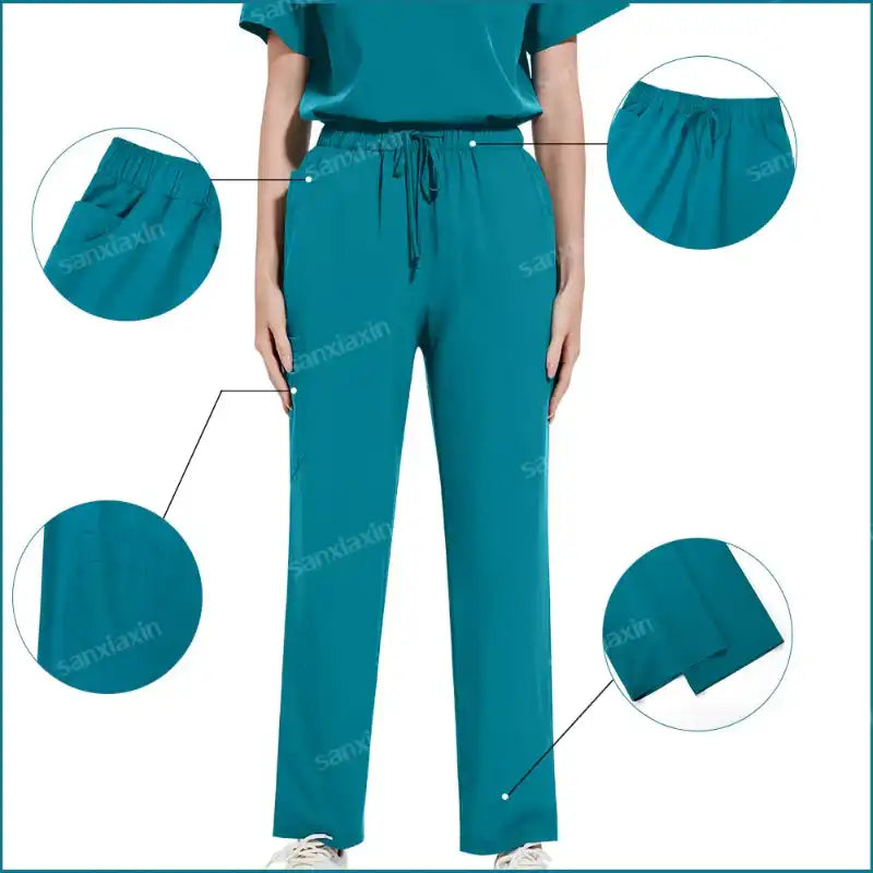 Medical Scrubs Set, Hospital Uniforms with Pockets - Healthcare Vibes
