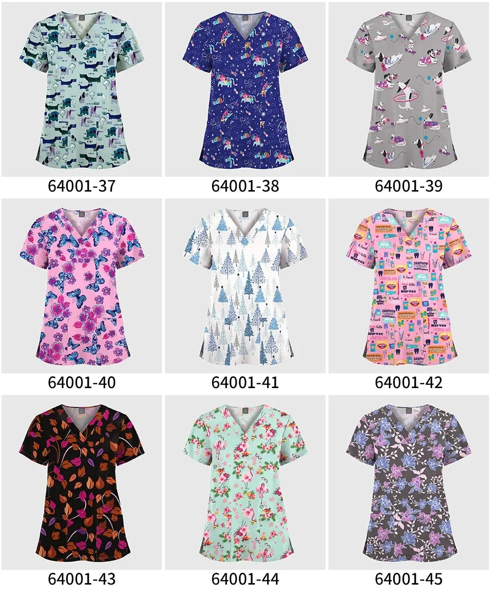 Women's Scrubs, Printed Tops, Scrub Shirts - Healthcare Vibes