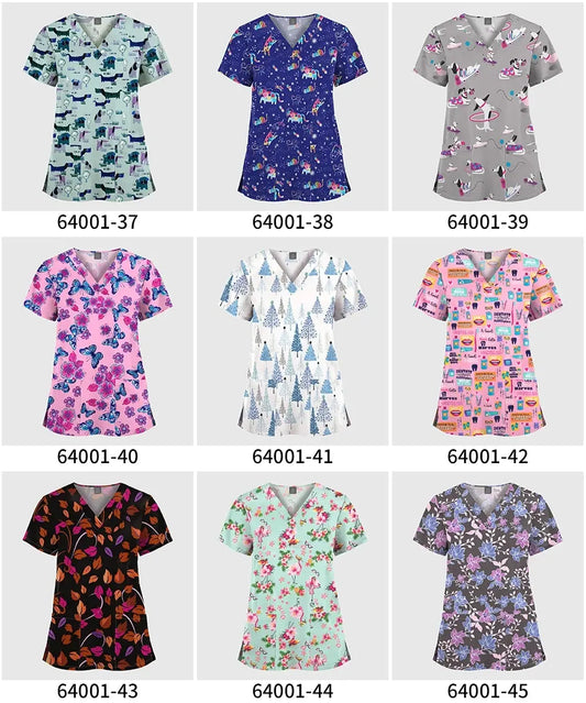 Women's Scrubs, Printed Tops, Scrub Shirts - Healthcare Vibes